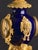 Gold Antique Napoleon III Mantel Clock in Bleu De Sèvres Porcelain and Chased Ormolu, 1865 For Sale - Image 8 of 17