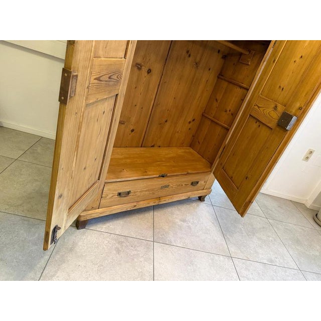 Biedermeier Spruce Farmhouse Cupboard For Sale - Image 13 of 17