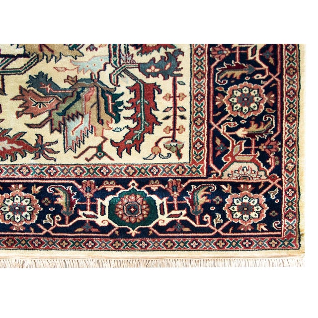 Vintage Indian Heriz-Style Rug For Sale - Image 9 of 11