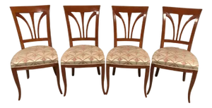 Biedermeier Style Dining Chairs, 1980s, Set of 4