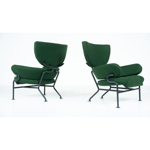Metal Tre Pezzi Mod PL19 Armchairs attributed to Franco Albini and Franca Helg, 1950s, Set of 2 For Sale - Image 7 of 18