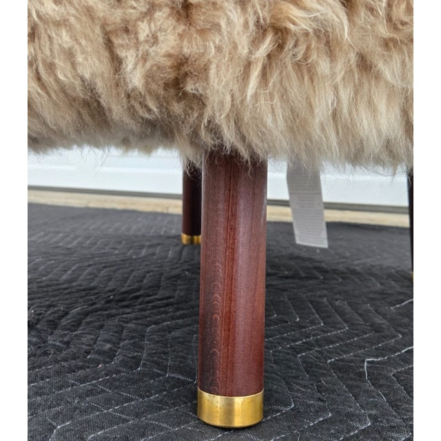 Natures Collection Ethan Puffy Lounge Chair, New Zealand Sheepskin For Sale - Image 11 of 13