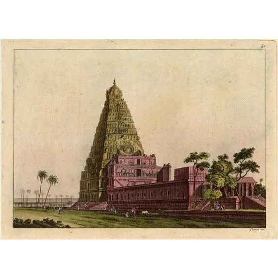Temple in South East Asia, 1827, Paper For Sale
