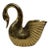 1980s Brass Swan Planter For Sale