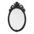 Rococo Style Ebonized Wood Wall Mirror For Sale