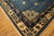 Nice Blue Background Color Refined Minimalist Design Antique Chinese Peking Rug For Sale - Image 9 of 12