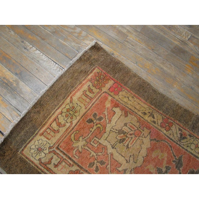 Antique Indian Agra rug, size: 2'5" x 28'3".