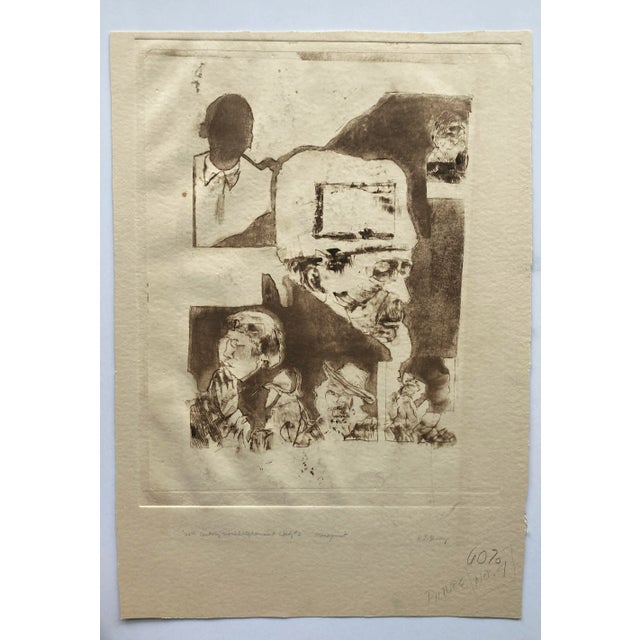 By North Carolina born artist Ronald Dean Huey (1950-2018) "20th Century Man: Enlightenment Study #2" pencil signed...