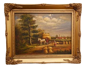 Victorian Artist, Suffolk Landscape, Oil Painting, Framed
