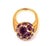 Metal POMELLATO HAREM 18K YELLOW GOLD AMETHYST RING sz 4.5 with TAG For Sale - Image 7 of 7