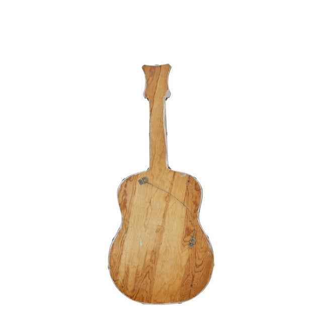 Mid-Century Swedish Life Size Guitar Wall Mirror, 1950s For Sale - Image 4 of 5