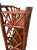 Vintage Chinoiserie Tortoiseshell Bamboo & Rattan 4-Tier Etagere Bookshelf For Sale - Image 11 of 12