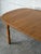 Brown Oak Oval Non-Extendable Dining Table With Turned Oak Legs Vintage Mid-Century Modern 1970s For Sale - Image 8 of 10