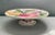 Ceramic Vintage Hand Painted Italian Floral Cake Stand For Sale - Image 7 of 10