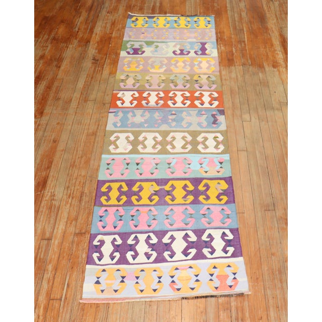 Early 21st Century Turkish Kilim Runner - 2'8" x 10' For Sale - Image 18 of 18