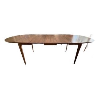 1960s Vintage Broyhill Brasilia Dining Table With Drop Leaves and 3 Expansion Leaves For Sale