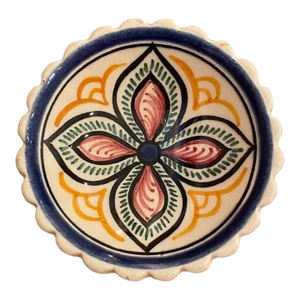 Mid 20th Century Vintage Henriot Quimper Butter Pat or Trinket Dish