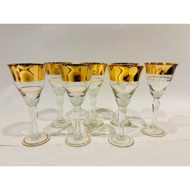 Lovely set of 7 vintage cordial glasses from Avitra. Simple and elegant, a beautiful starter set or round up your existing...