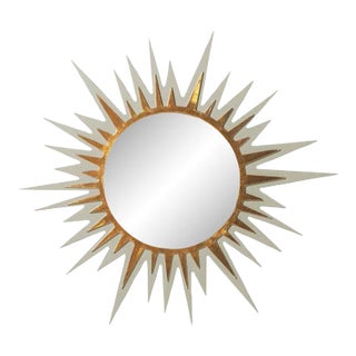 Fleur Home Carnival Zulu Circle Mirror in Useful Gray, 48x48 For Sale