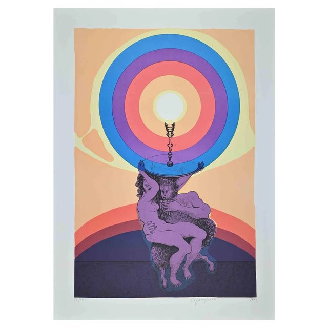 Stefania Guidi, The Love, Original Lithograph, 1993 For Sale