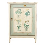 Jim Peed for Romweber Botanical Painted Cabinet For Sale