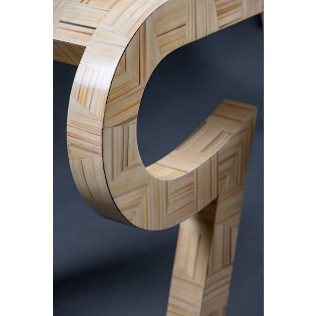 Mid 20th Century Hand-Painted Lacquered Console/Desk by Alessandro for Baker, Circa 1980 For Sale - Image 5 of 8