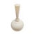A white marble vase, hand-carved in India, circa 1960. 23 inches tall, approximately 12 inches diameter. Fluted neck....