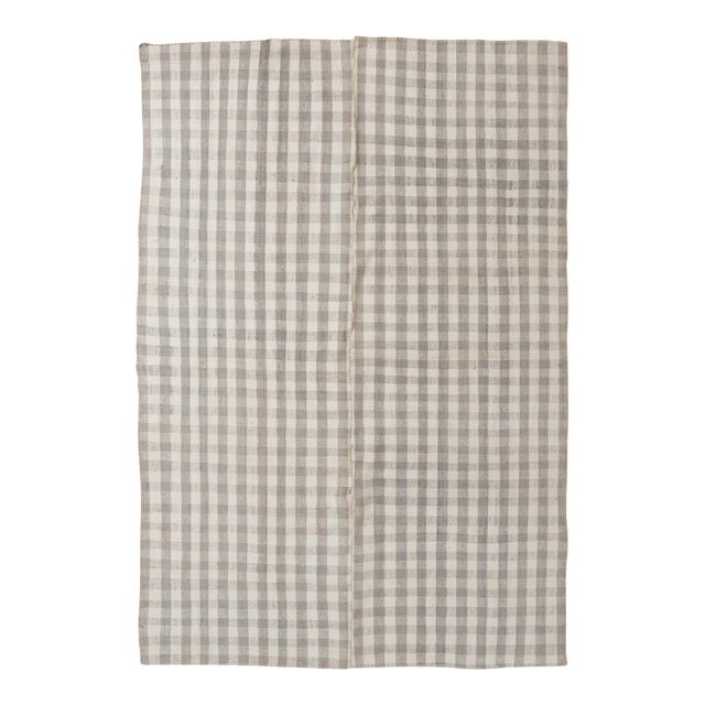 Vintage Modern Turkish Kilim Rug - 6`1″ X 8`8″ For Sale