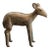 Vintage African Ewe With Leaf Sculpture For Sale
