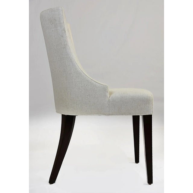 Le Jeune Upholstery "Emily Dining Chair" Showroom Model For Sale - Image 4 of 11