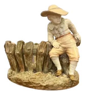 Figure with a Basket from Royal Worcester, 1890s