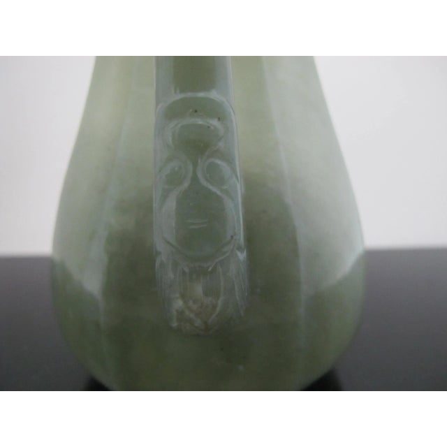 Chinese Jade Qing Dynasty Carved Bird & Mask Octagonal Lidded Teapot For Sale - Image 10 of 11