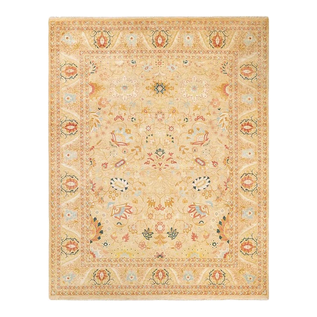 Mogul Collection Hand-Knotted Area Rug - Ivory 8' 3" x 10' 4" For Sale