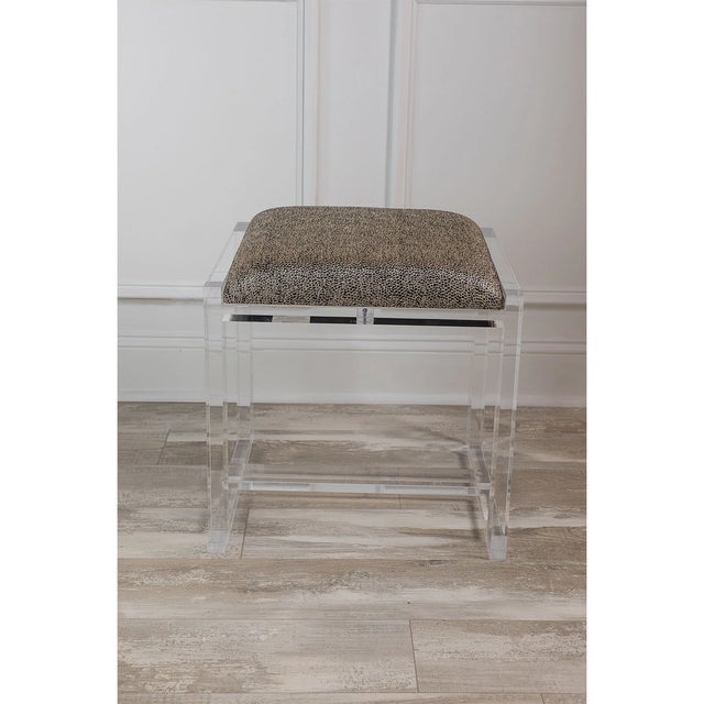 2020s Glencoe Roxanne Lucite Bench For Sale - Image 5 of 8