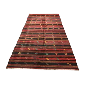 Large Vintage Turkish Shabby Kilim Rug 300 x 162 cm