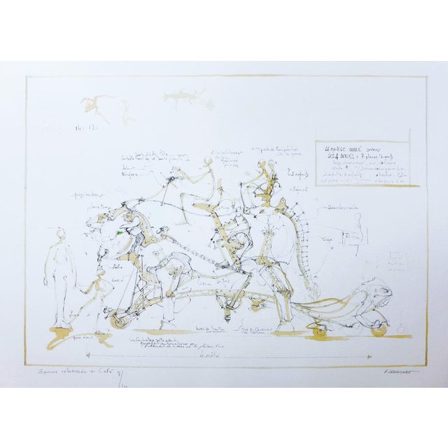 François Delaroziere, Boeuf de manège, 2008, Lithograph For Sale - Image 4 of 4