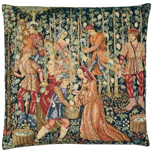 This beautiful tapestry cushion is finely woven by skilled weavers on traditional Jacquard Tapestry looms. The tapestry...