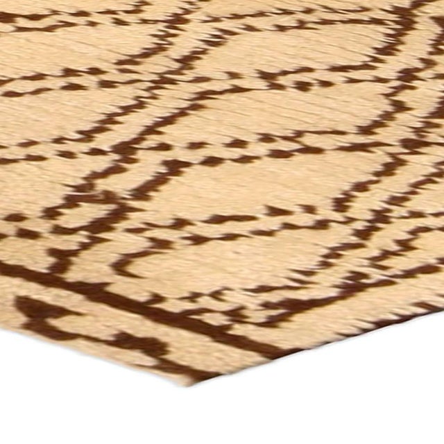 Textile Modern 1790 Moroccan Rug in Beige and Brown by Doris Leslie Blau For Sale - Image 7 of 7