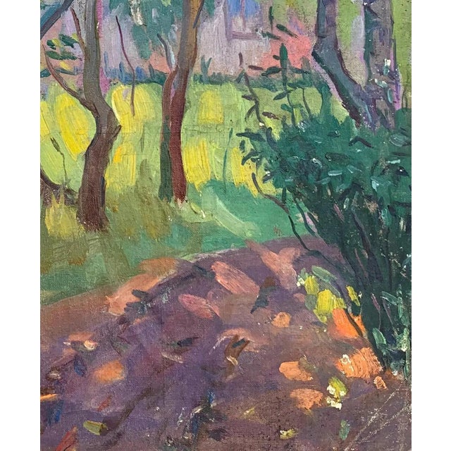 Original Impressionism Forest Oil Painting, Ukrainian Artist Sokolovsky, 1970s 48-38 For Sale - Image 6 of 6