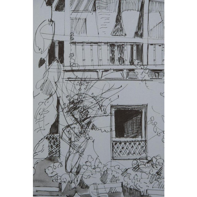 Modern Camille Hilaire, Façade d'une maison, Lithograph For Sale - Image 3 of 8