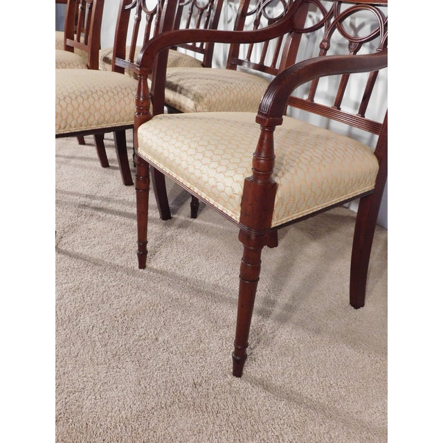 1930s Antique Circa 1920s-30s Set of 6 Sheraton Charak Furniture Dining Chairs For Sale - Image 5 of 18