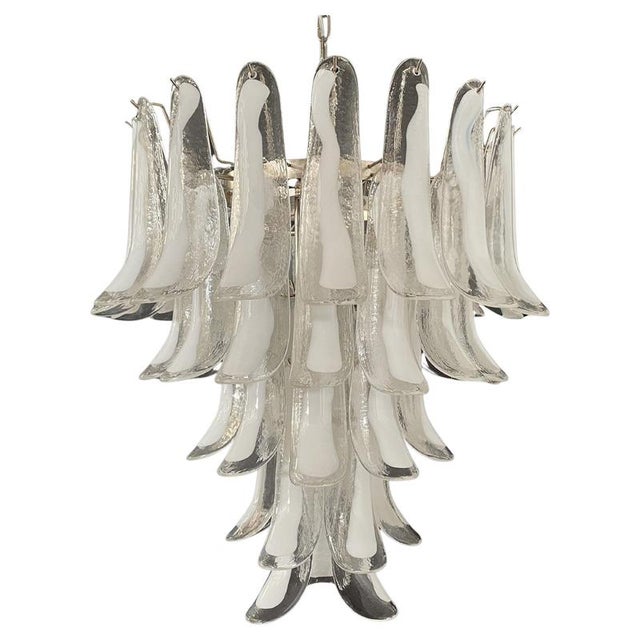 Italian Murano Petals Chandelier, 1970s For Sale - Image 4 of 13
