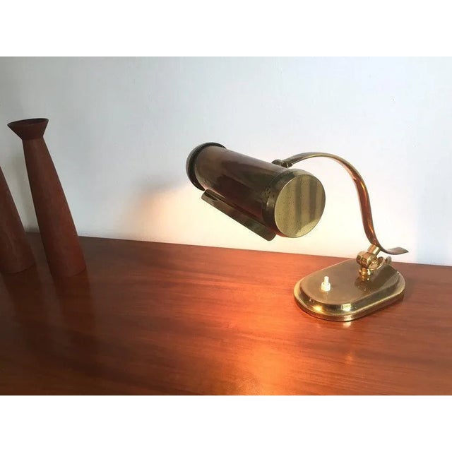 Metal Brass Piano Lamp from Kaiser, 1950s For Sale - Image 7 of 8