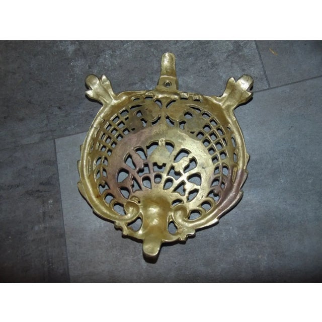 Art Nouveau Brass Fruit Bowl For Sale - Image 5 of 5