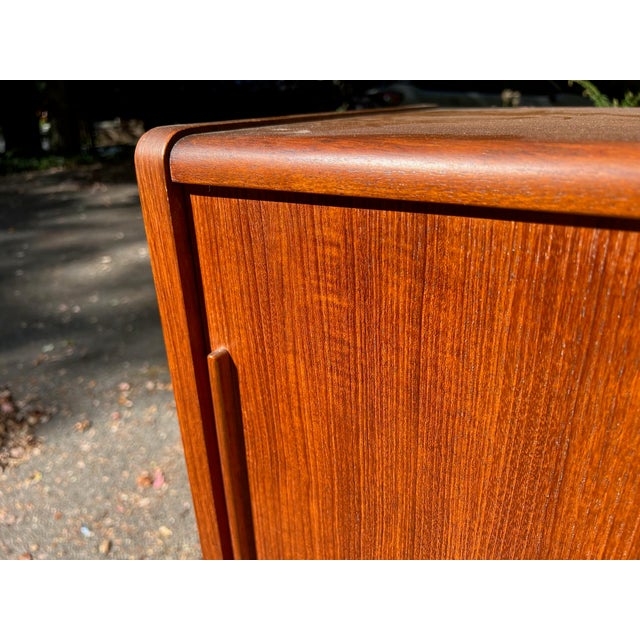 Johannes Andersen Danish Teak Highboard Mid Century Modern, Attributed For Sale - Image 9 of 12