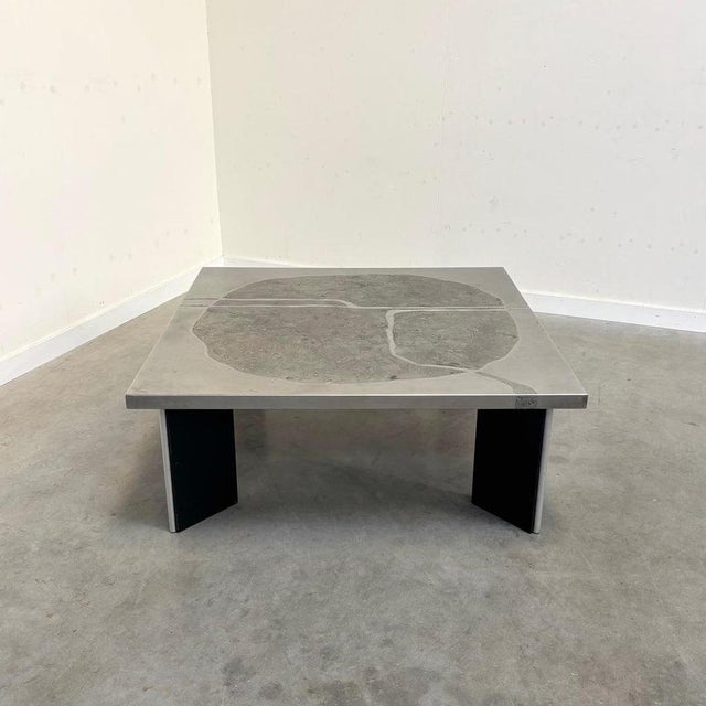 Heinz Lilienthal Etched Stainless Steel Coffee Table, 1970s For Sale - Image 9 of 15