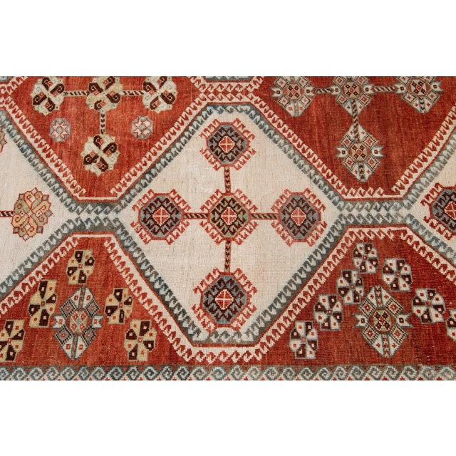 Textile Early 20th Century Antique Afshar Wool Rug For Sale - Image 7 of 12
