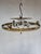 Metal Neoclassical Empire Plafonniere Ceiling Lamp in Opaline Glass and Gilt Brass, 1940s For Sale - Image 7 of 15