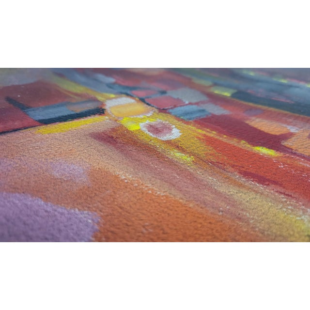 Fernand Rolland, Abstract Composition, 1980s, Mixed Media on Paper For Sale - Image 8 of 9