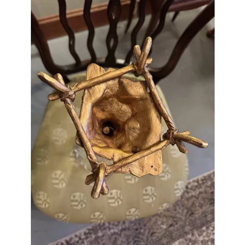 Antique Pair of Gilt Bronze and Baccarat Crystal French Cornucopia Vases For Sale - Image 9 of 11